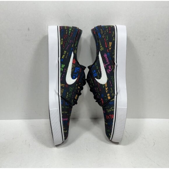 Nike Zoom Sb Stefan Janoski QS Be True 702981-009 Men’s Size 10 Black Shoes - Picture 3 of 7